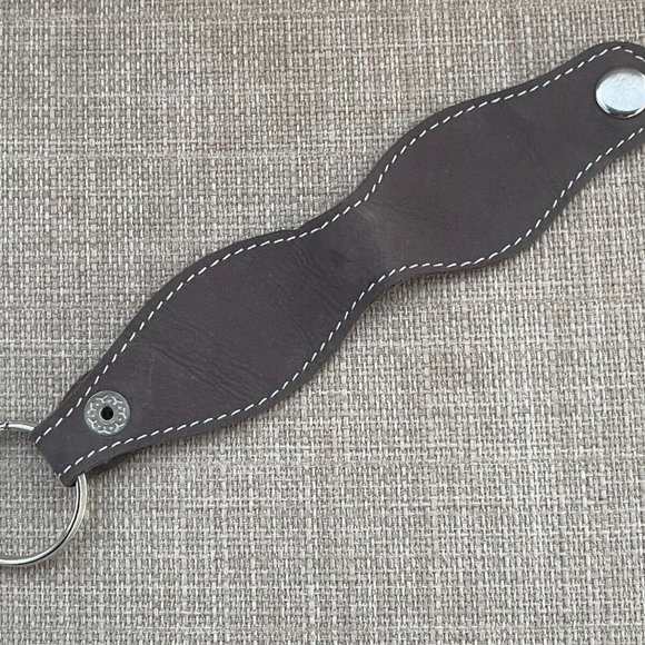 Key Chain Brown Genuine Leather Keys Holder Detachable to belt Keyrings - Picture 6 of 9